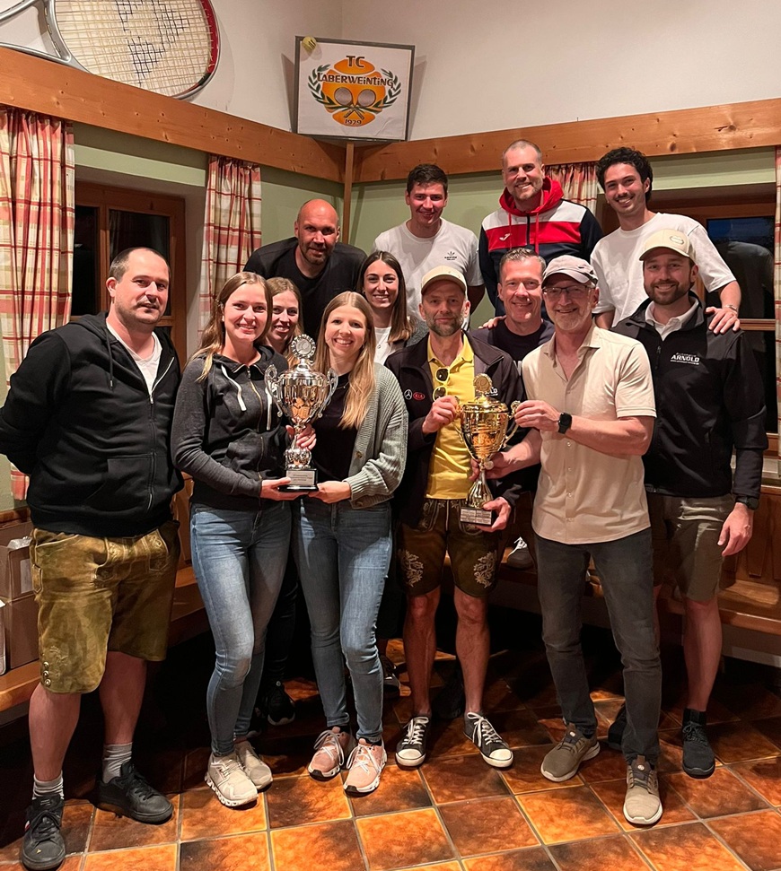Gruppenfoto Doppel-Vereinsmeisterschaft Sieger